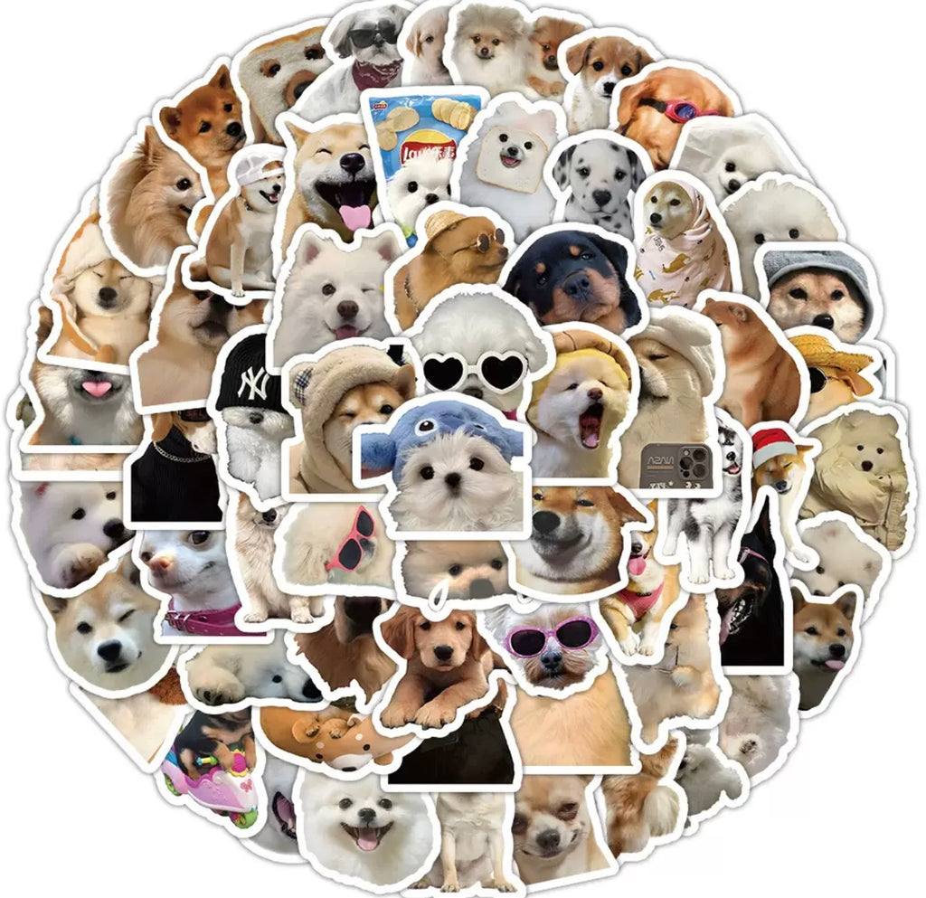 🐶 100 PCS Funny Dog Stickers Set