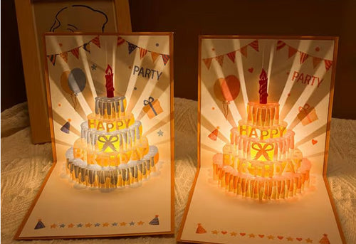 3D Birthday Card with Music & Lights